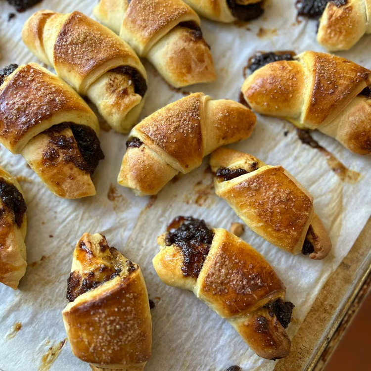 Ukrainian rohalyky pastries
